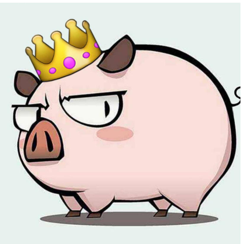 没见过戴皇冠的猪吗