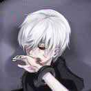 一袭白发红眸子