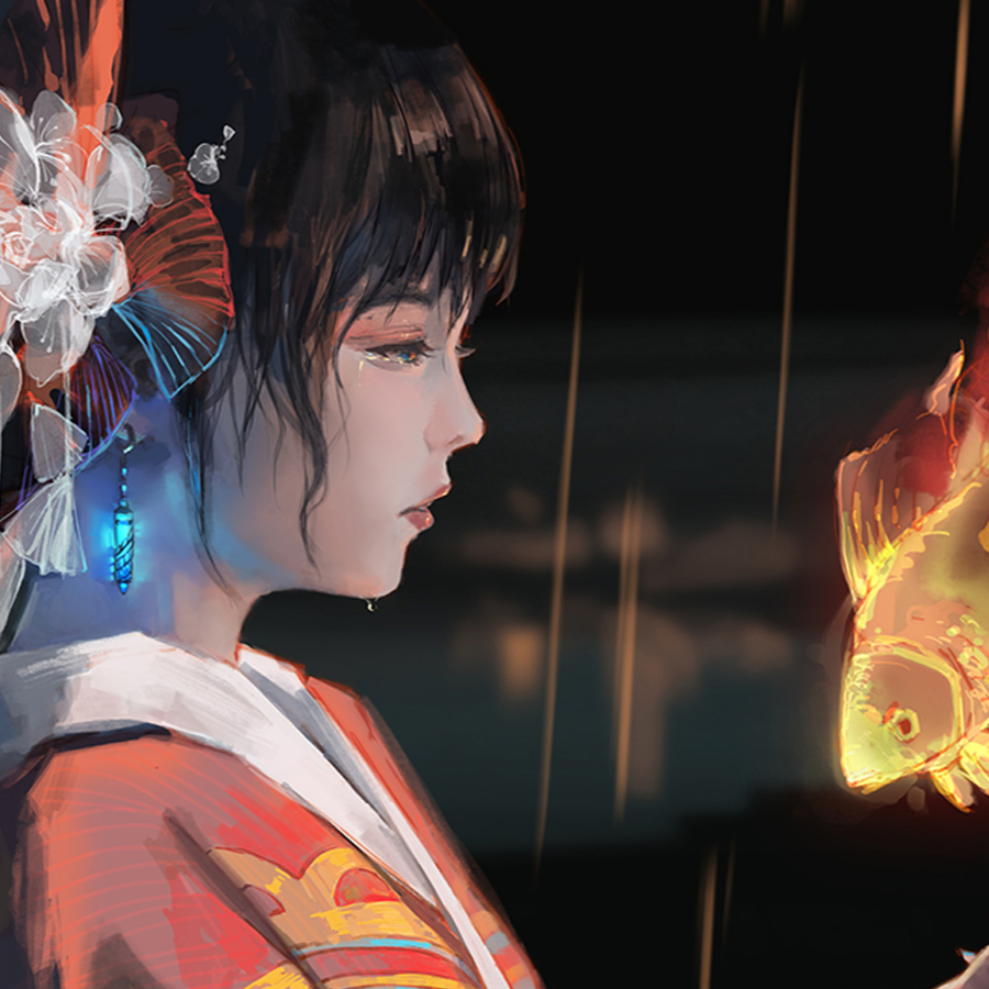 暮墨染雨君画夕