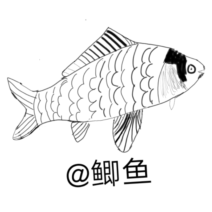 鲫鱼简笔画中国画图片