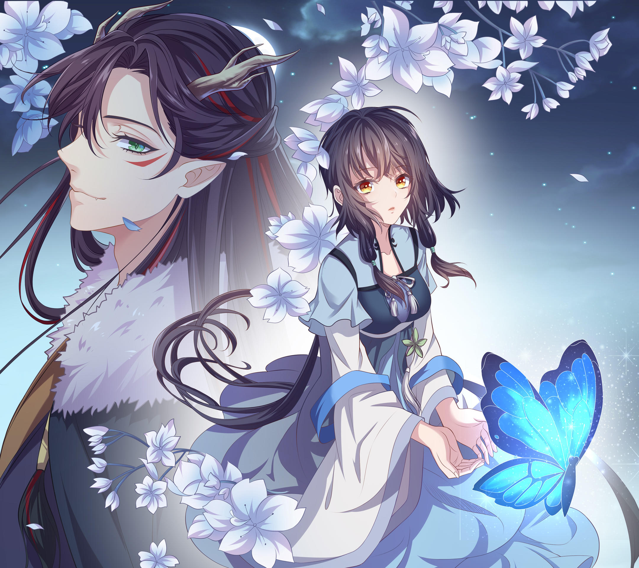 大晚上围观现场