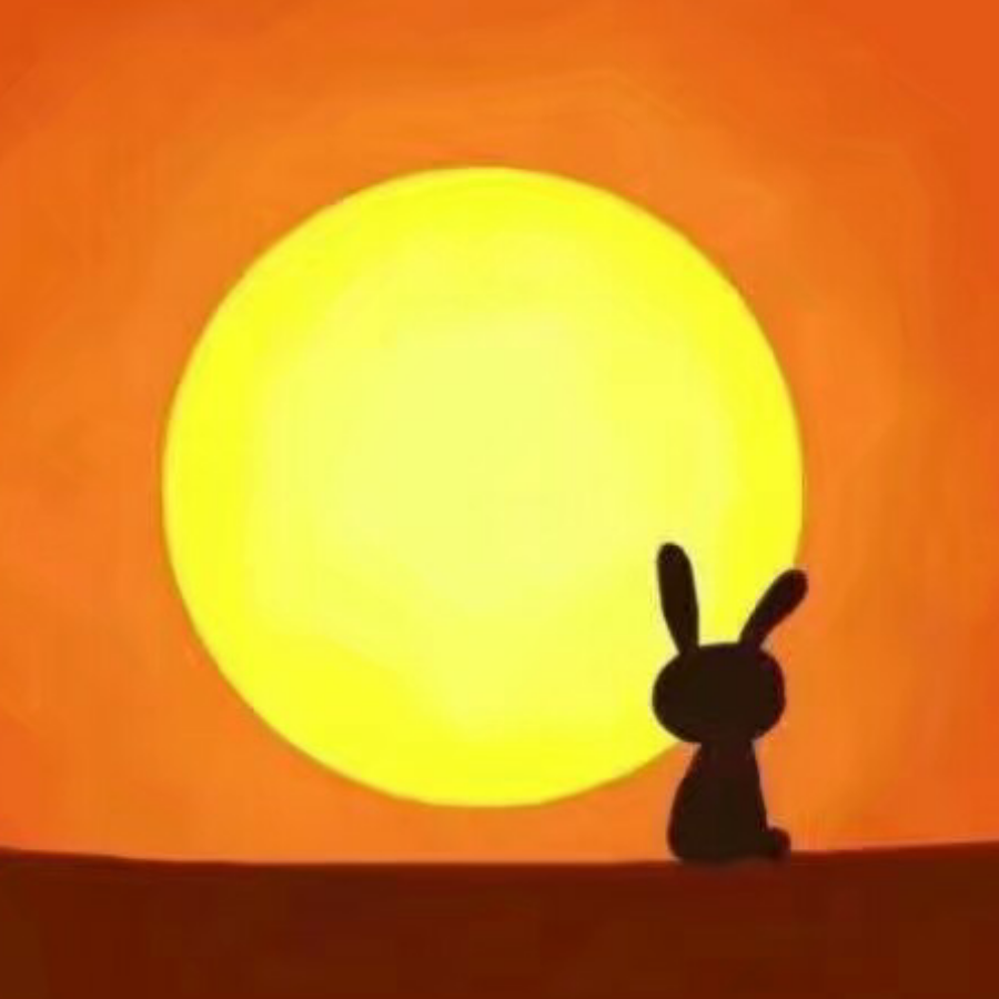 一只爱玩游戏的兔子