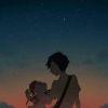 夜に輝く……