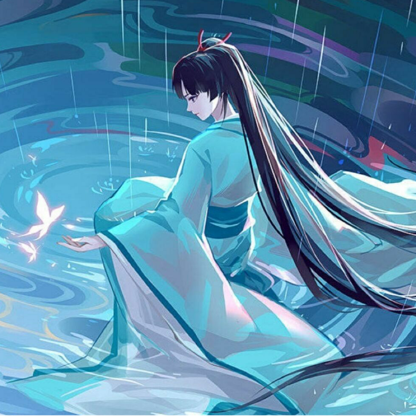 晓月轻岚笛声残