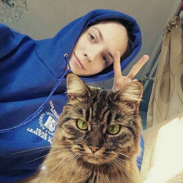 The stray cat.