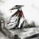 暮雨桥头别伊人