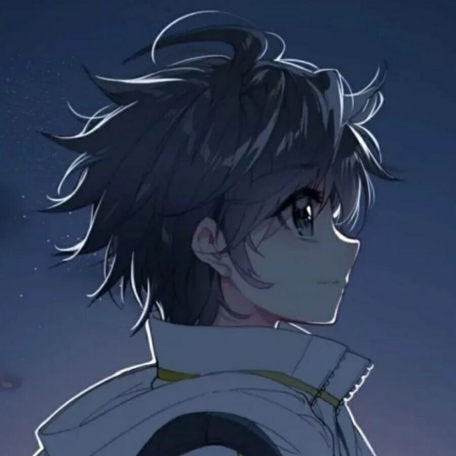 熬夜的秃头少年