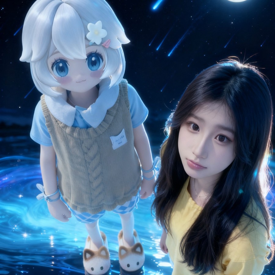 溜进小熊的梦里.