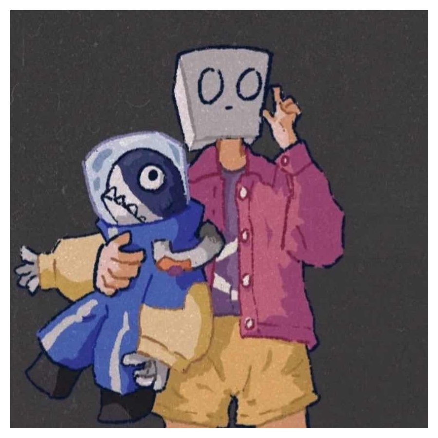 画一半的橙