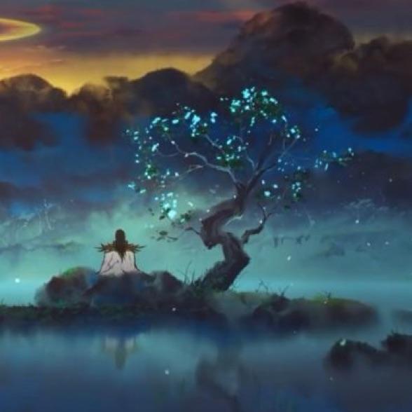 星星像钻石落下