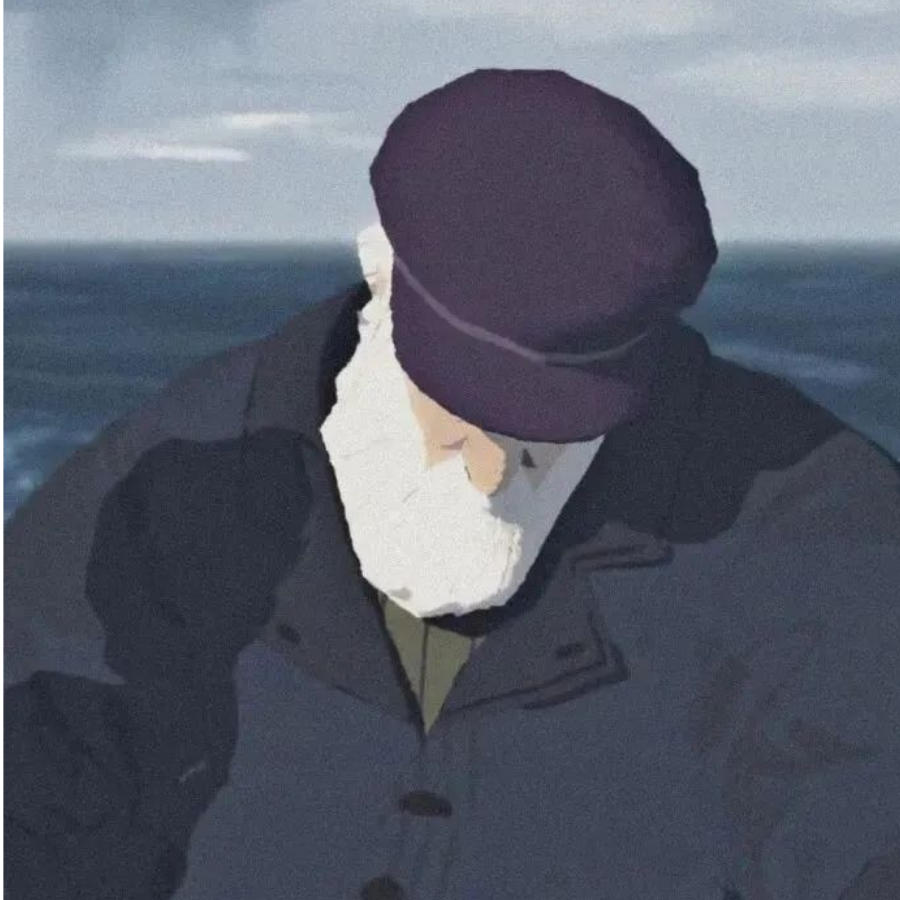 了一
