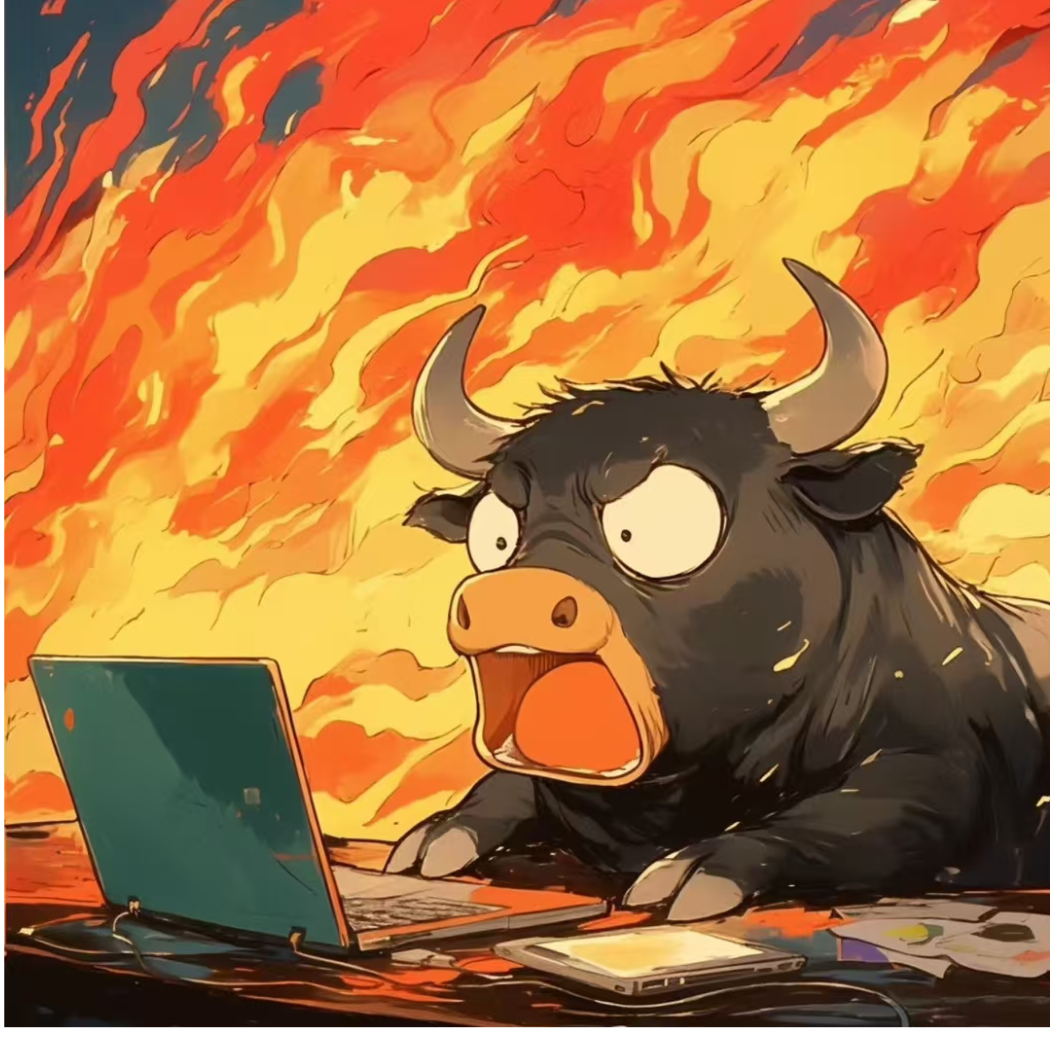 火红牛牛爱工作