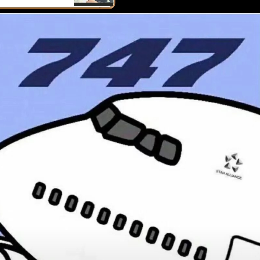 一架波音747
