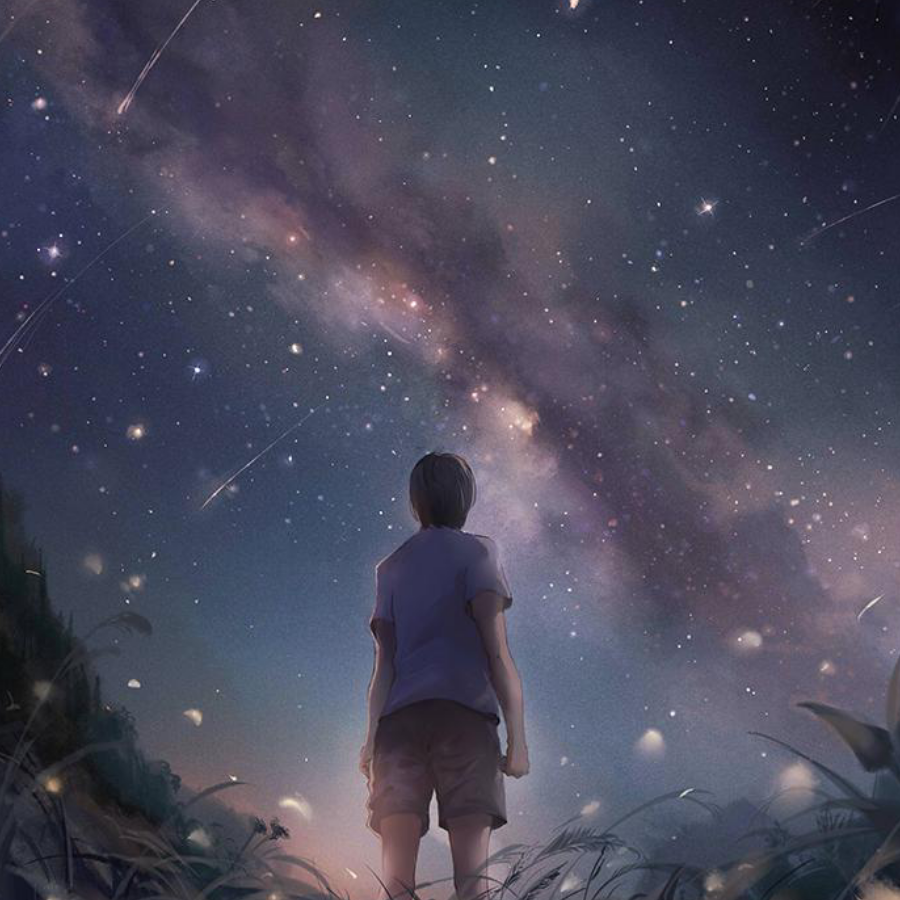 守着月亮找星星