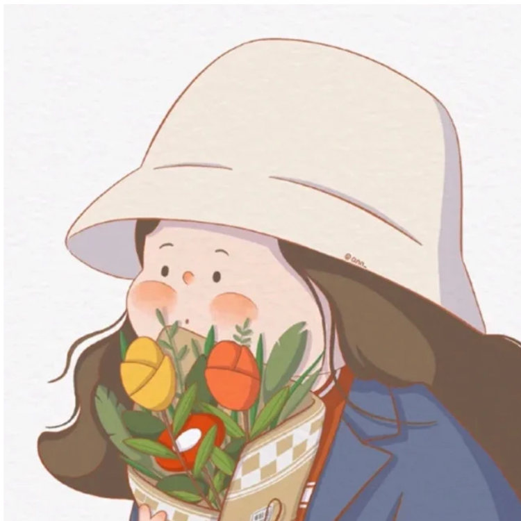 捧花的女孩