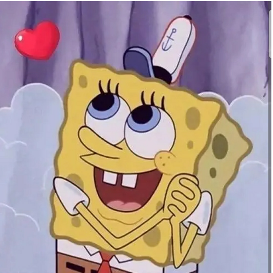 吃海绵的小汉堡