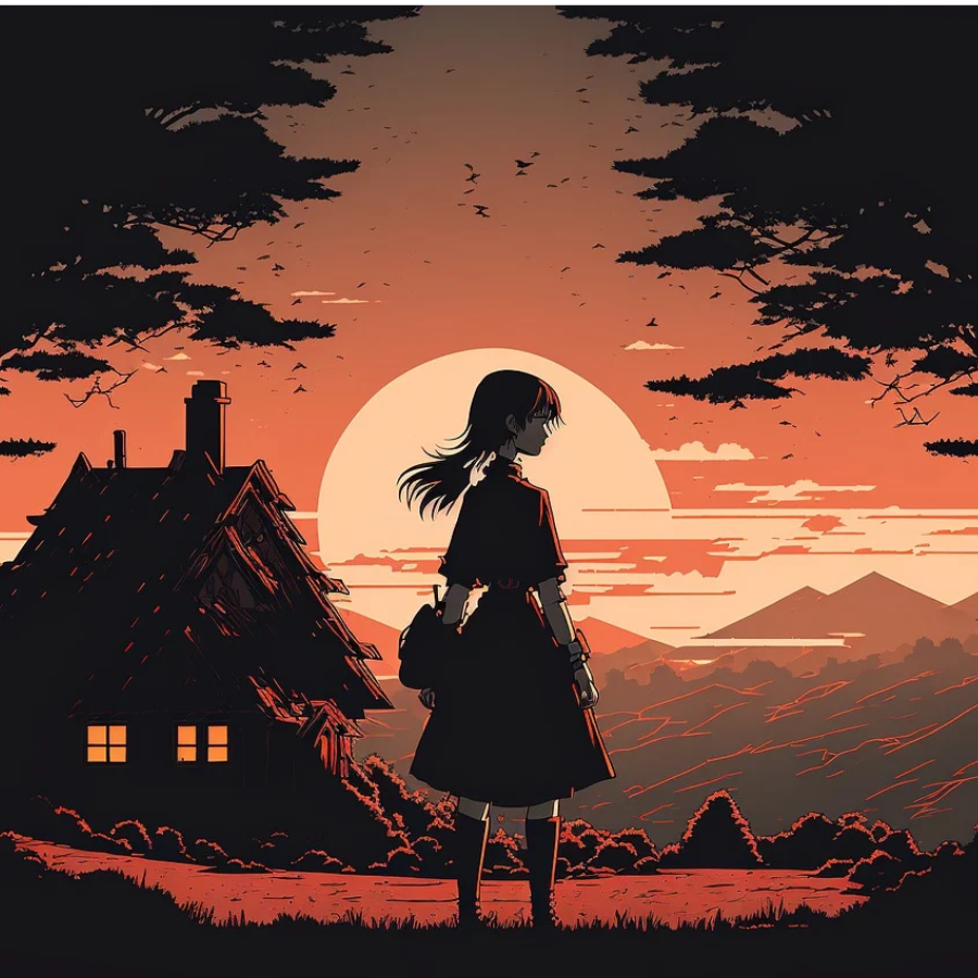 山间暮色如织