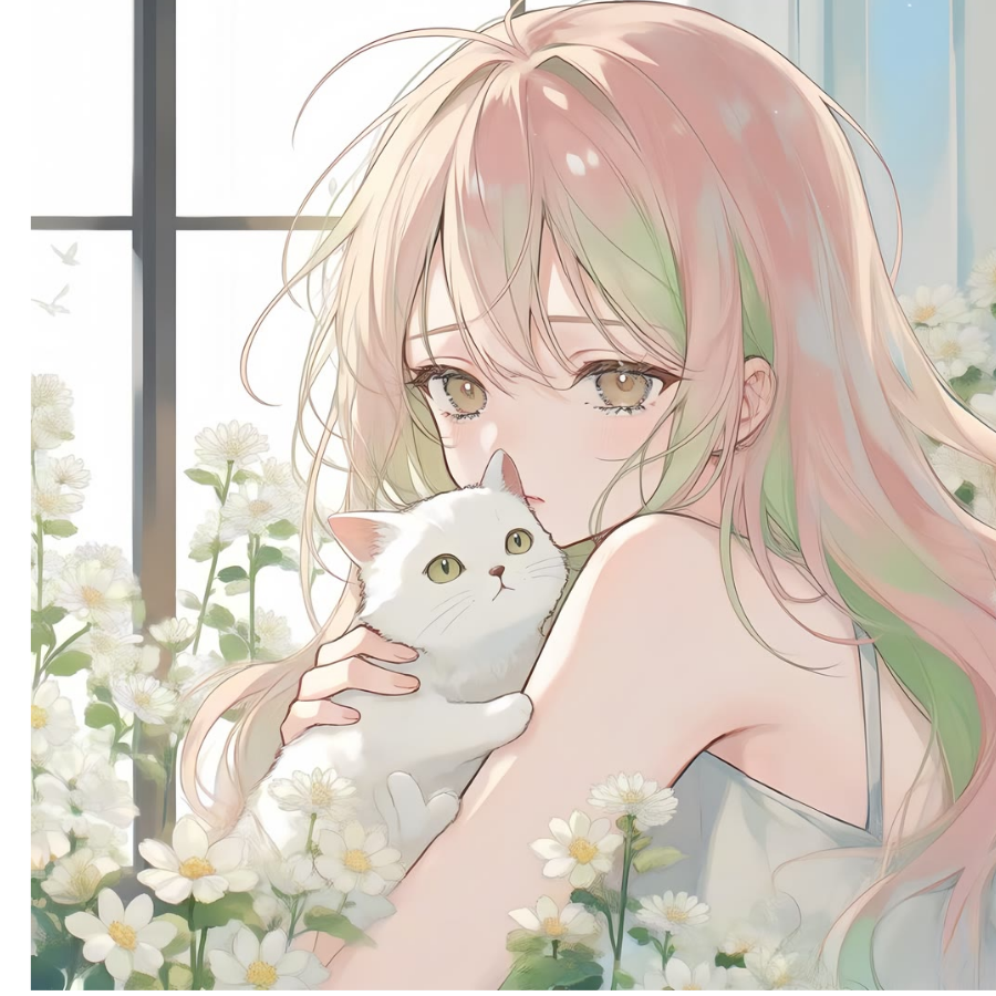 粉色的晚霞