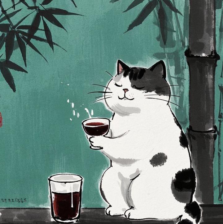 爱喝酒的小狸猫