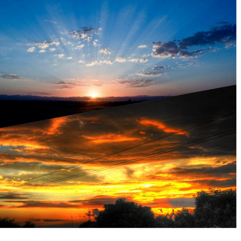 黎明夕陽