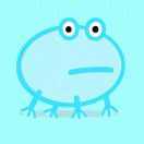 一只蓝色的青蛙