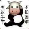 勇敢牛牛，不怕困难。