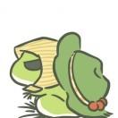 一只带帽子的蛙蛙